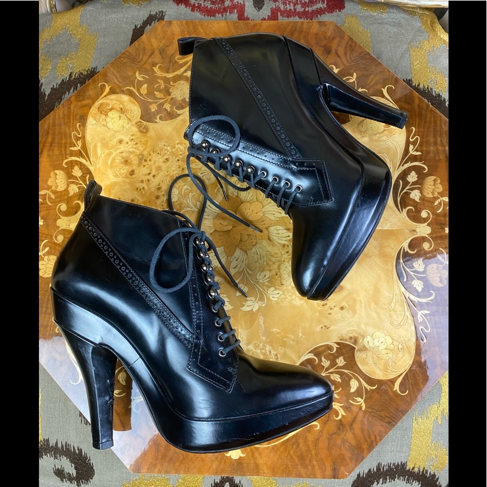 Burberry Whitman Lace Up Ankle Boots